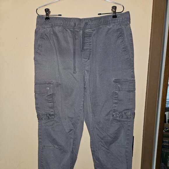 No Boundaries Gray Drawstring Men's Joggers - Picture 1 of 3